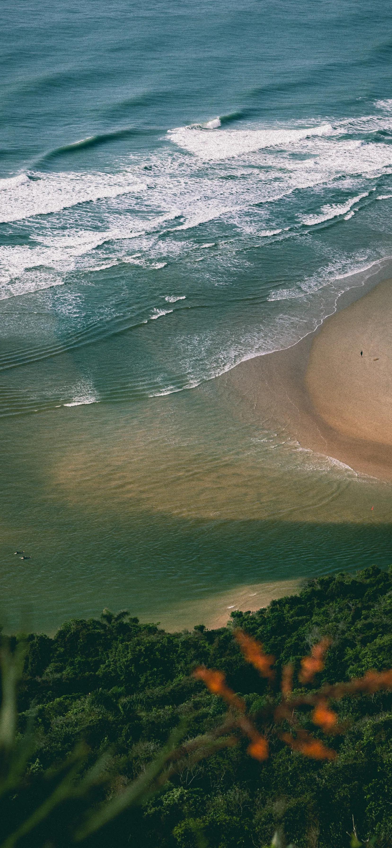 海洋岛屿壁纸高清全屏,海浪沙滩壁纸全屏高清