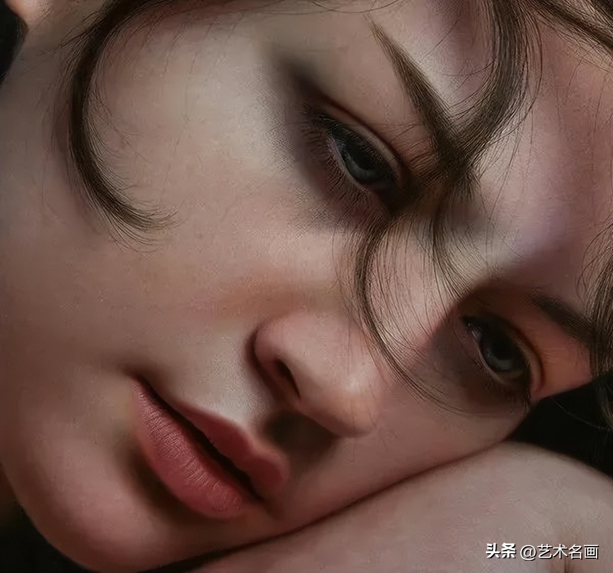 布格罗油画人物高清作品图文,马可格拉西超写实油画图片