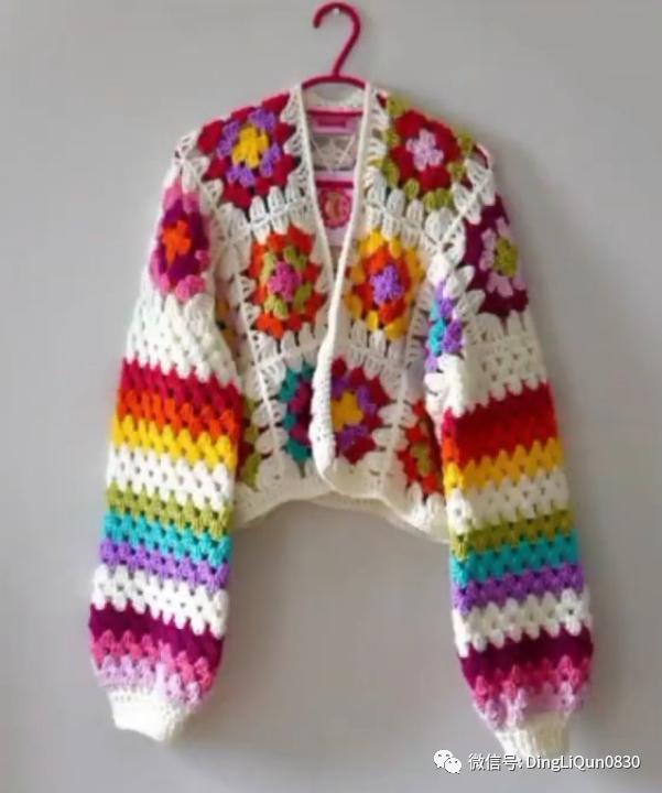 「针织作品」漂亮的祖母格图案夹克2022精品系列