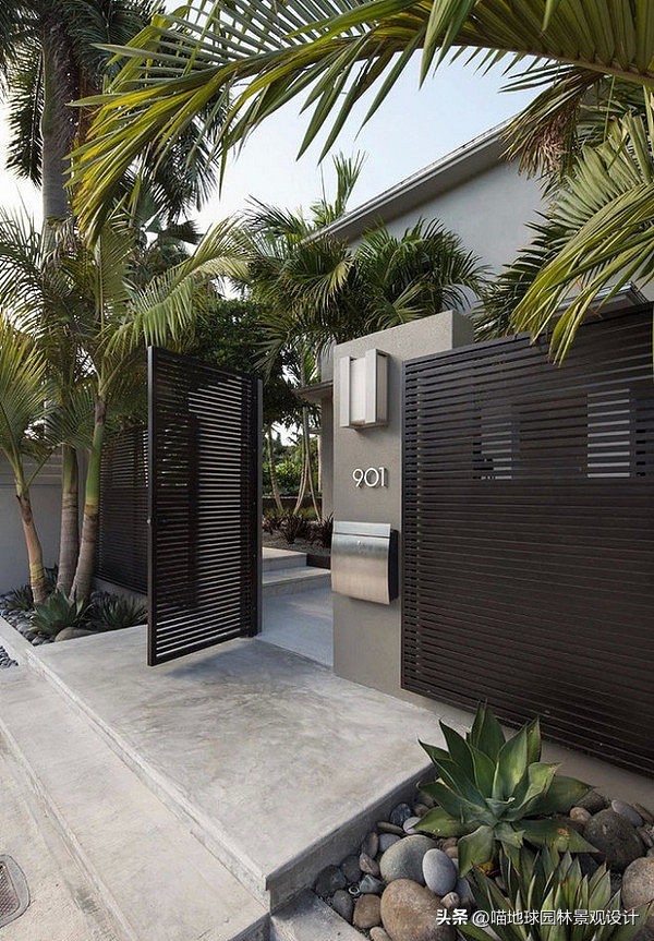 别墅庭院大门入口设计效果图,别墅庭院花园效果图大全集