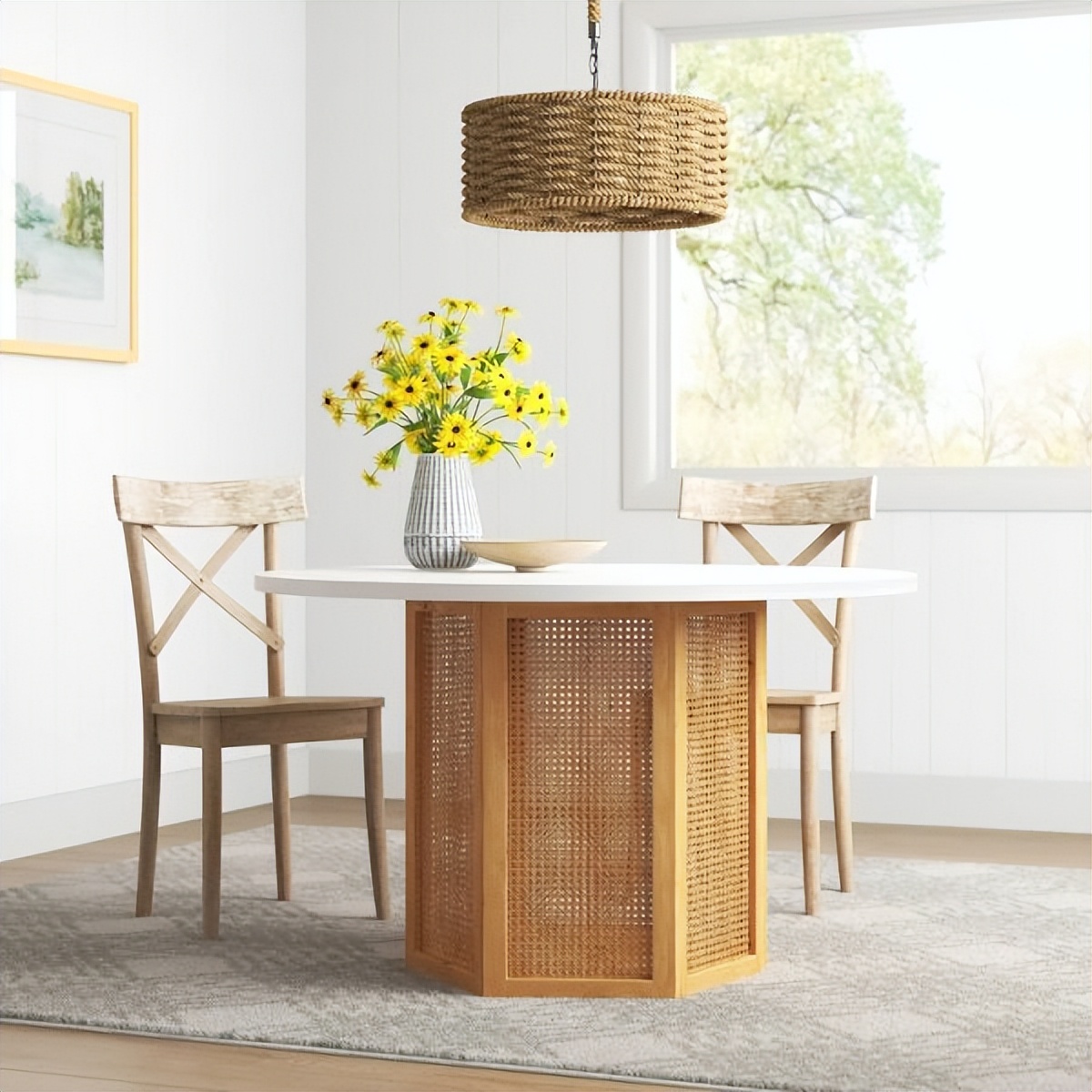 开放式厨房适合的桌子,餐厅厨房一体用什么桌子