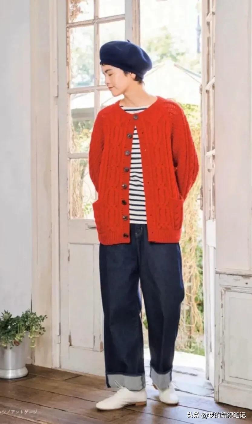 阿兰毛衣穿搭图片,阿兰图案的毛衣