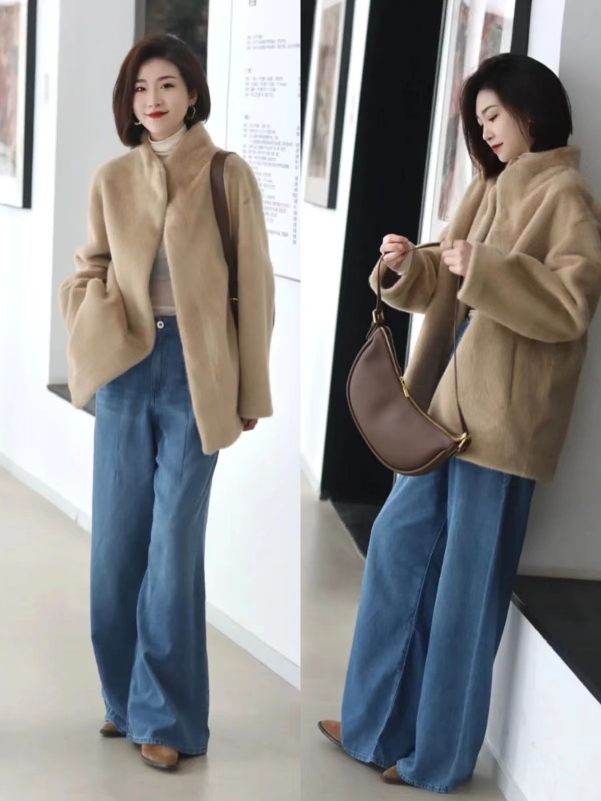 大地色系十分适合秋冬季节穿搭,冬季色系搭配图高级感