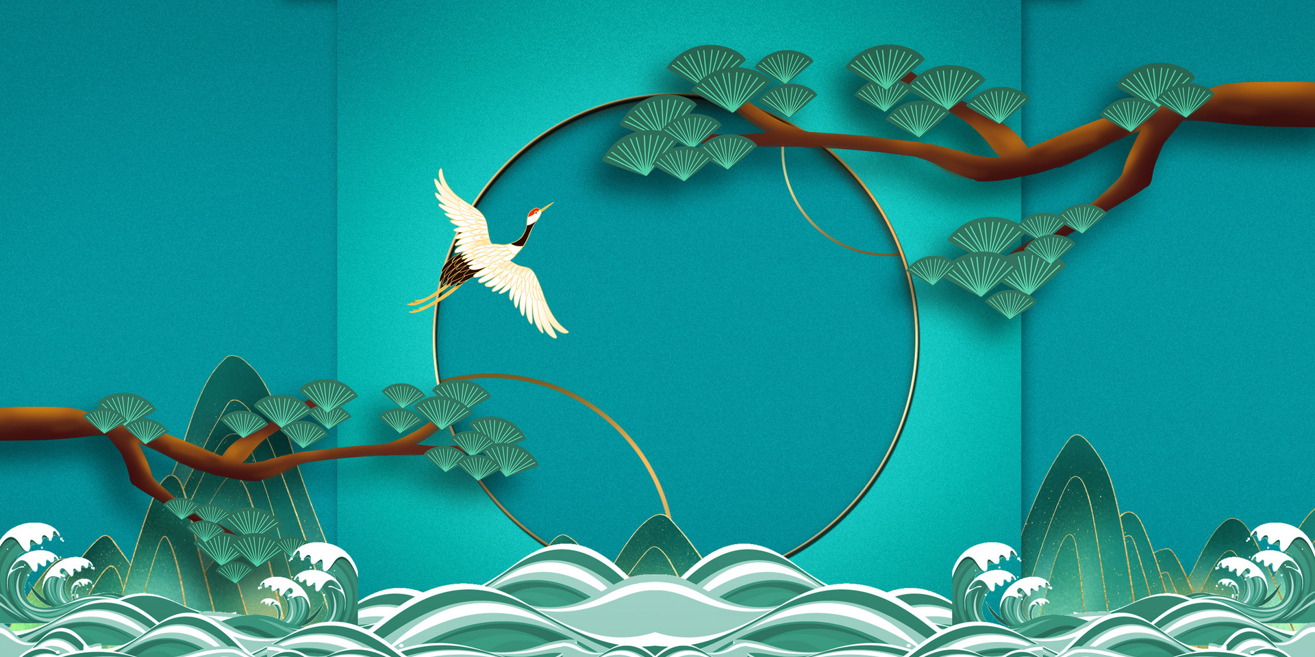 国潮风背景图片横图,国潮风水墨动态壁纸