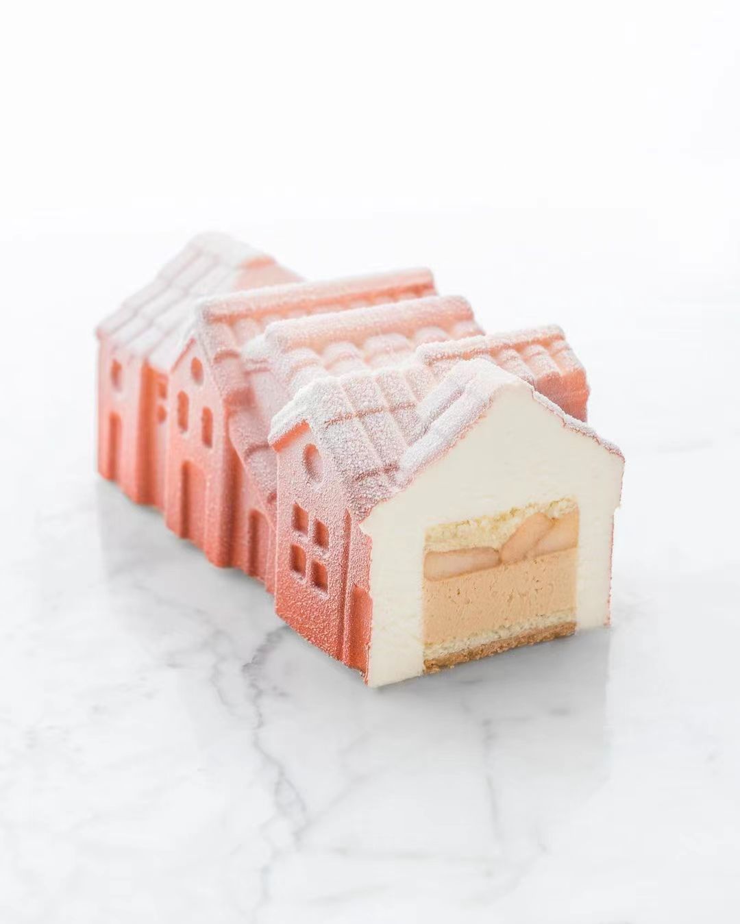 蛋糕切面,蛋糕两层夹心切面图片