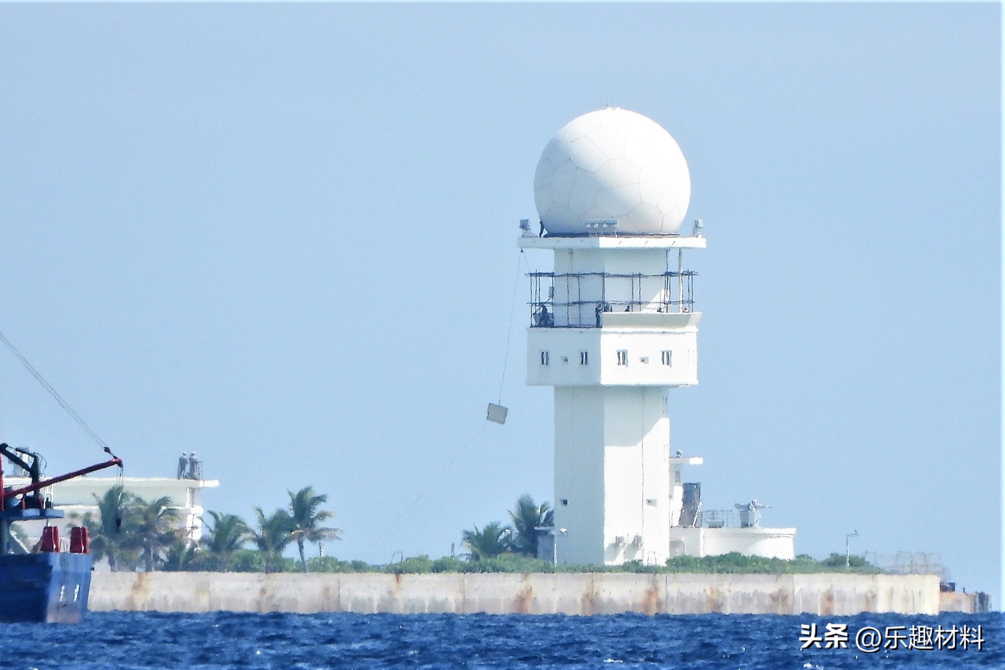 南沙东门礁全景图,南沙东门岛