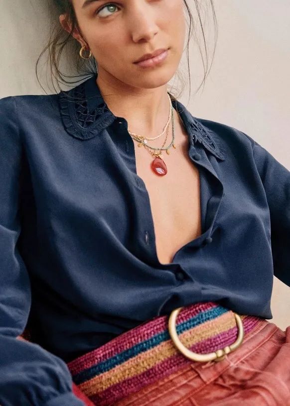 重磅真丝衬衫高级感夏季,每个女人必须有件白衬衣