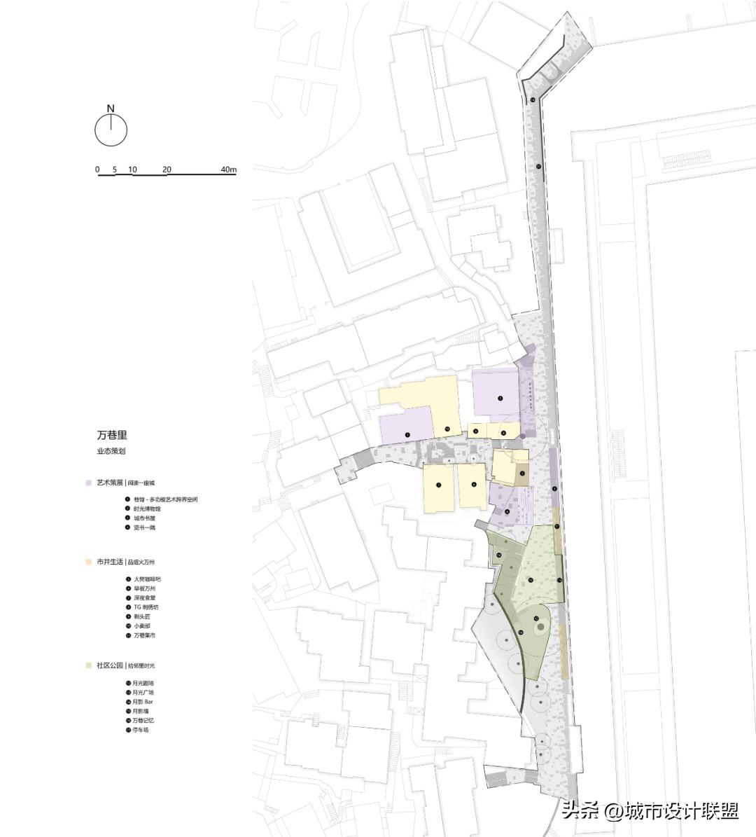 城市微更新街区改造,街区改造对比效果图