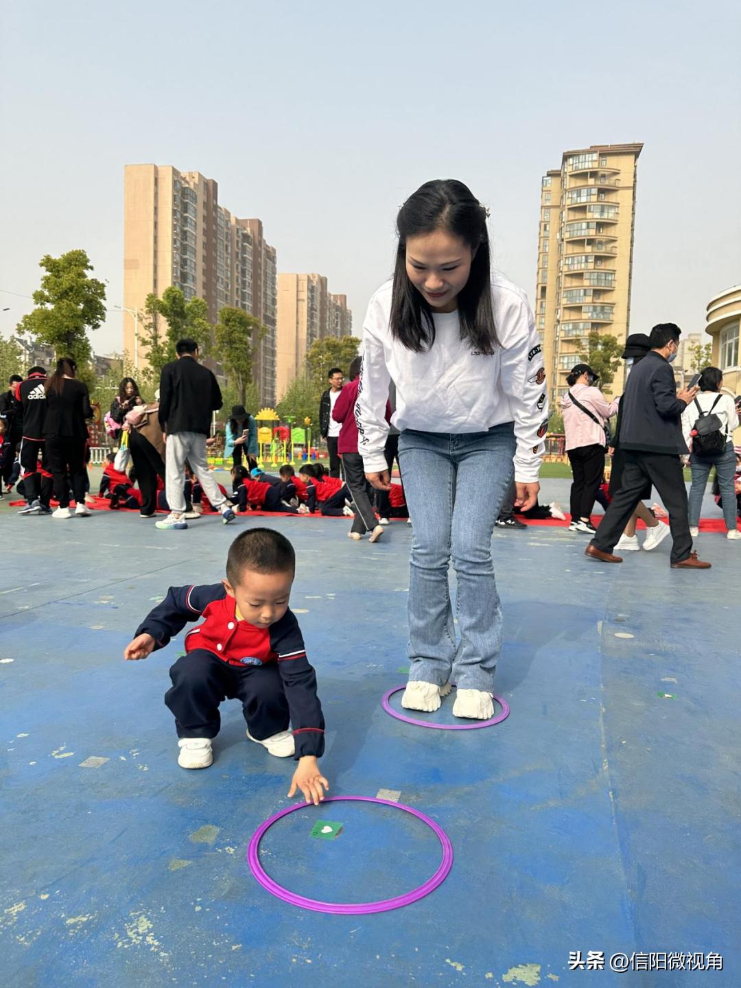信阳百花幼儿园运动会,文华幼儿园第五届春季亲子运动会