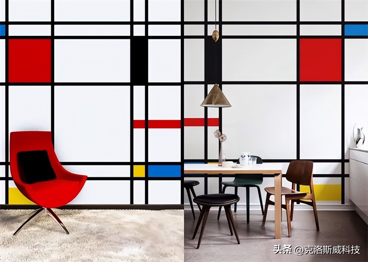 红黄蓝蒙德里安色彩,蒙德里安红黄蓝色彩搭配