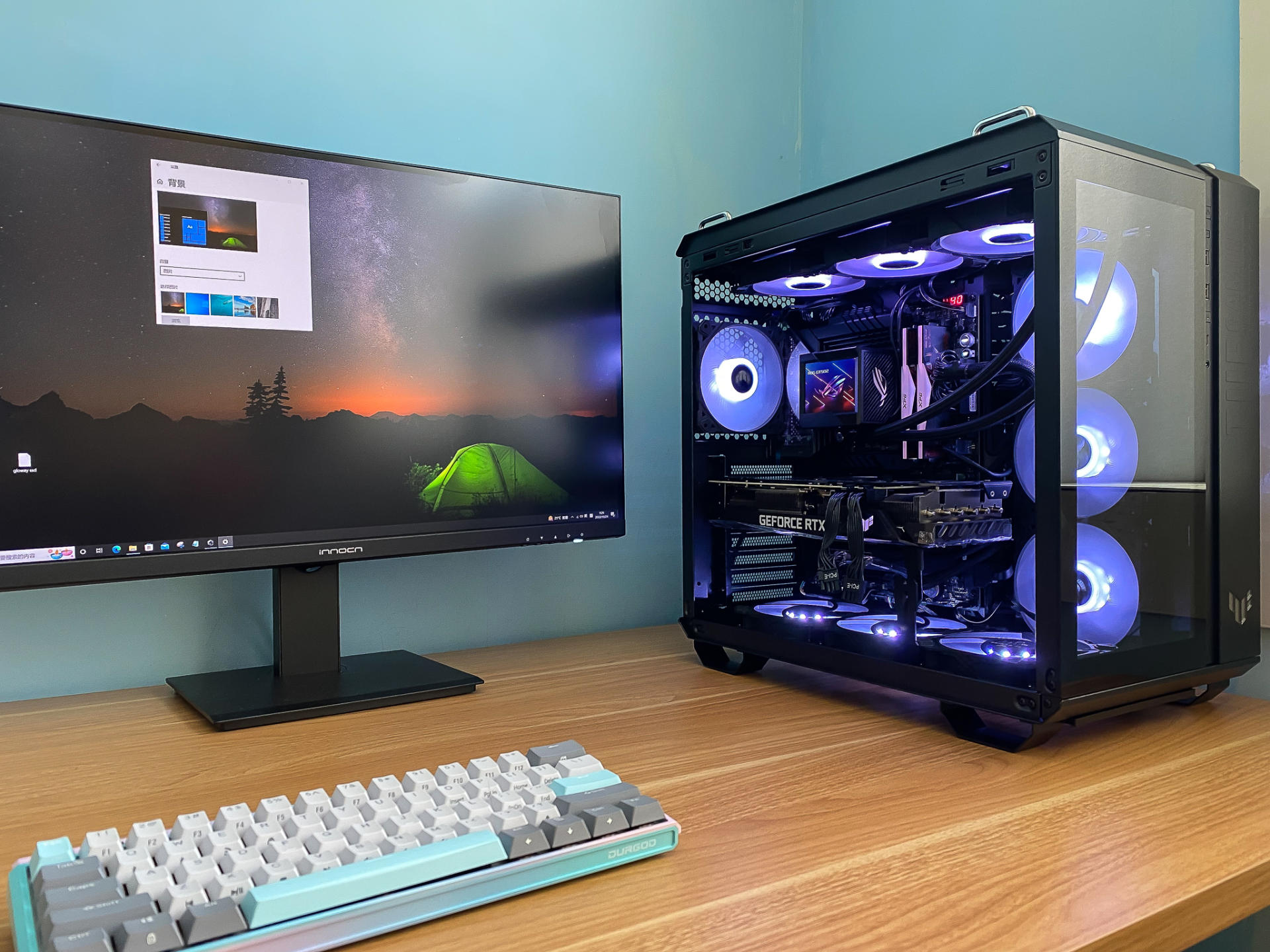 华硕tuf502机箱评测,tuf502弹药库风道布置教程