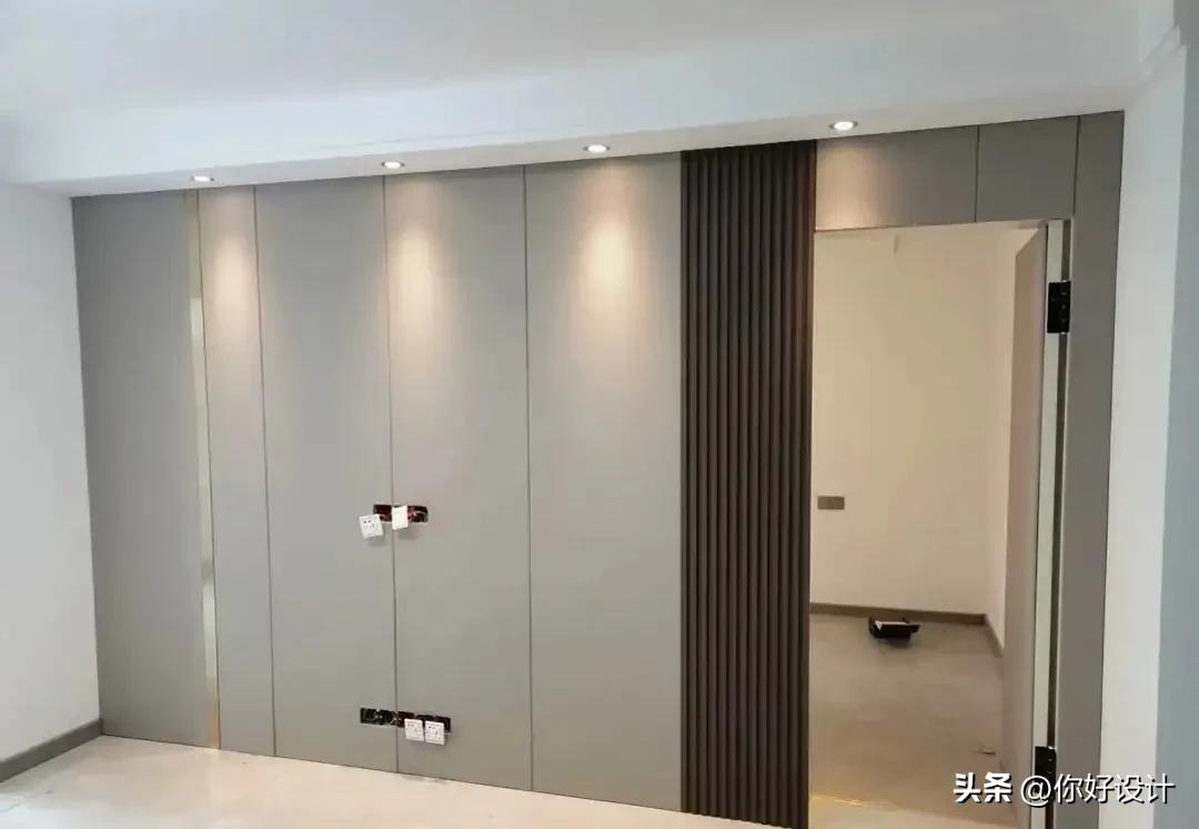 隐形门电视背景墙多少钱,4米电视背景墙带隐形门