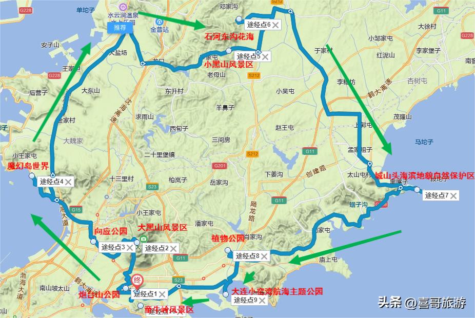 大连金州区旅游景区推荐路线,大连金州旅游攻略自由行