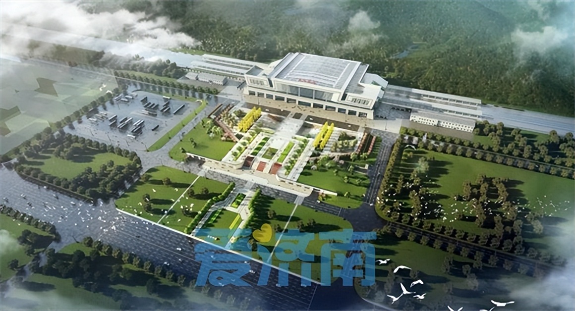 从新泰北站到济莱高铁莱芜北站,济莱高铁莱芜北站设计