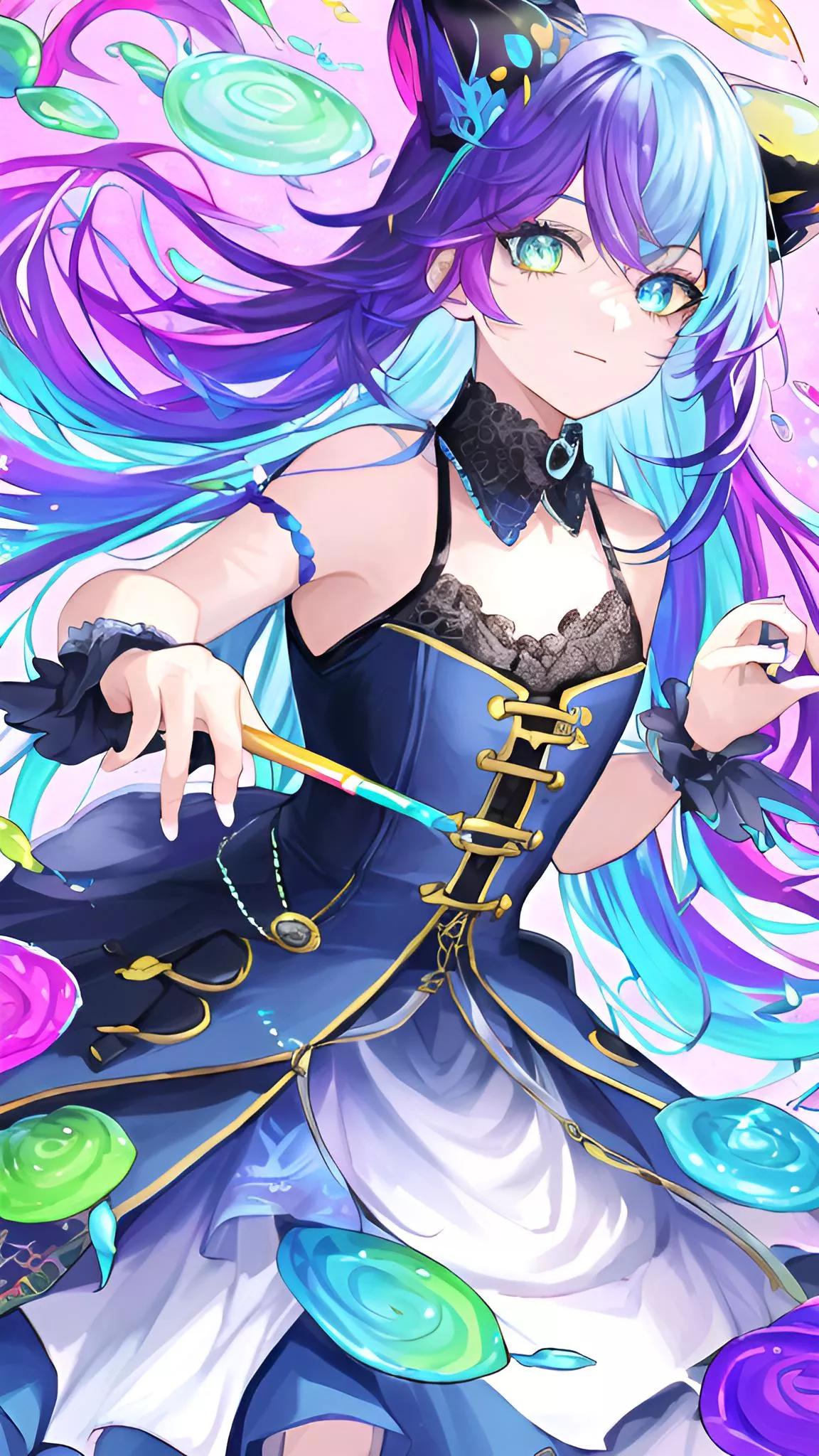 ai绘画美女二次元壁纸,ai绘画2.5d动漫女神壁纸