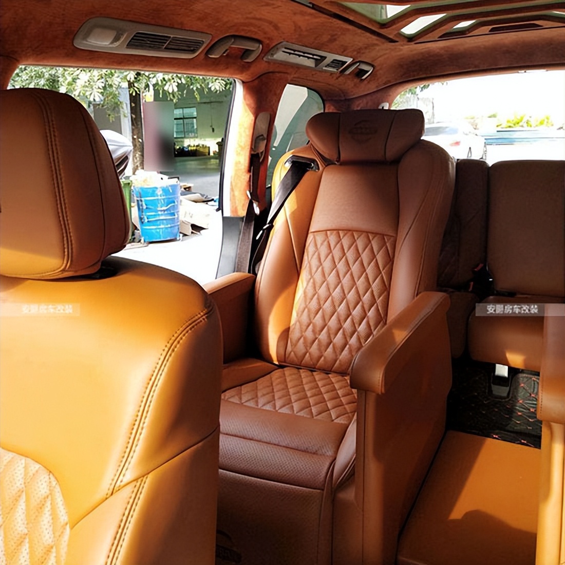 尼桑途乐改装航空座椅,尼桑途乐改航空座椅