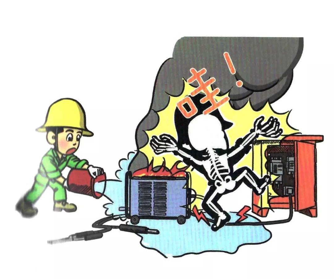 施工现场安全隐患漫画图,施工现场安全警示图片