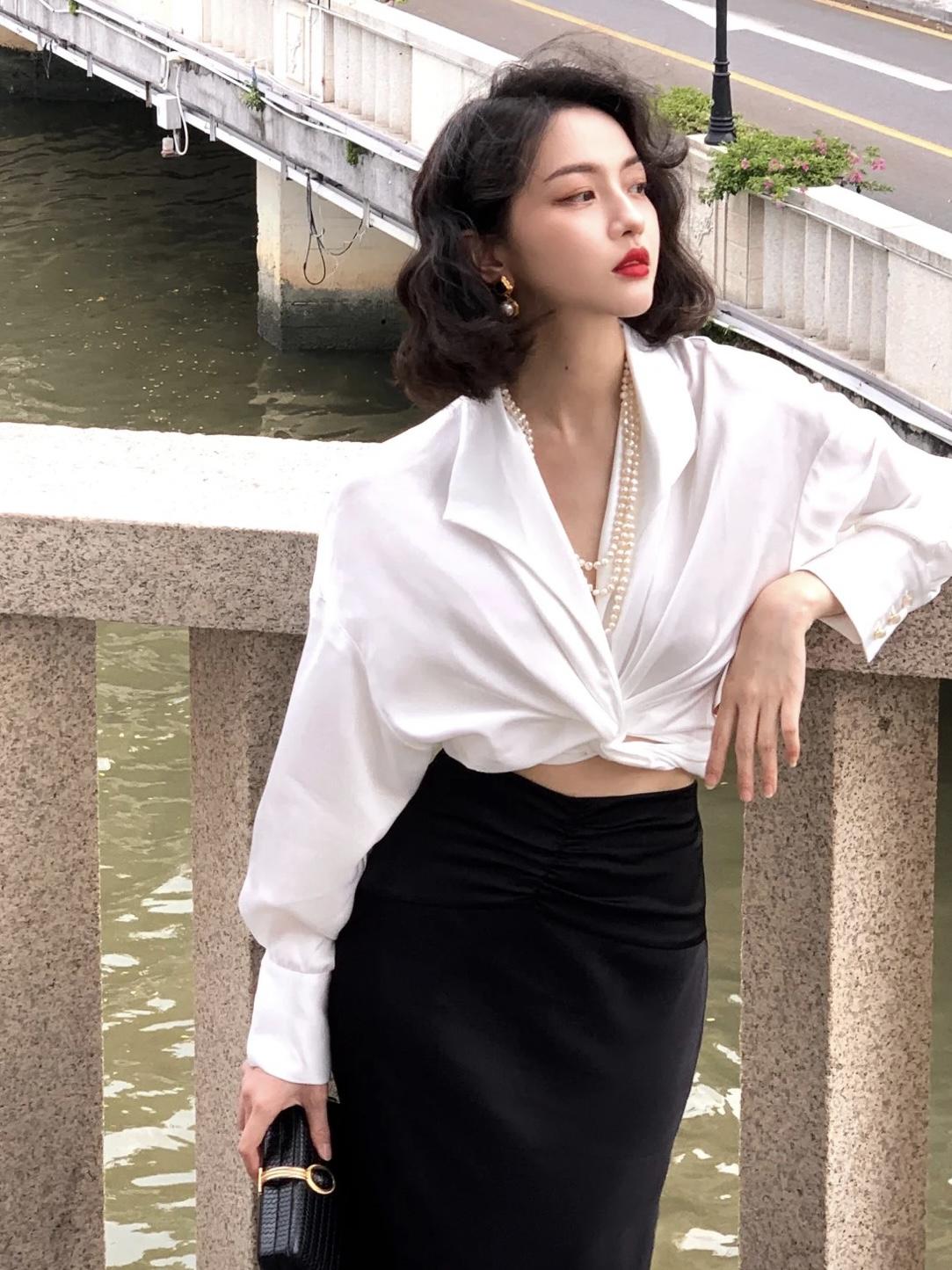 衬衫穿搭小技巧冬季,衬衫穿搭塞法