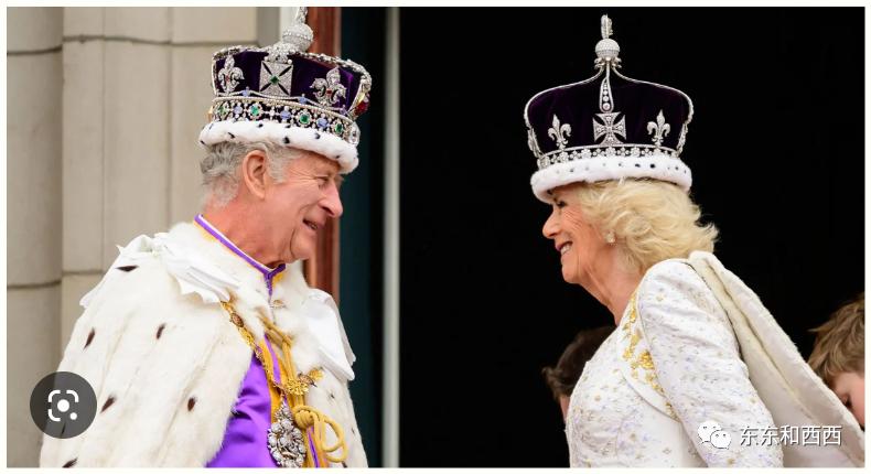 卡米拉二次加冕,卡米拉戴王冠太激动