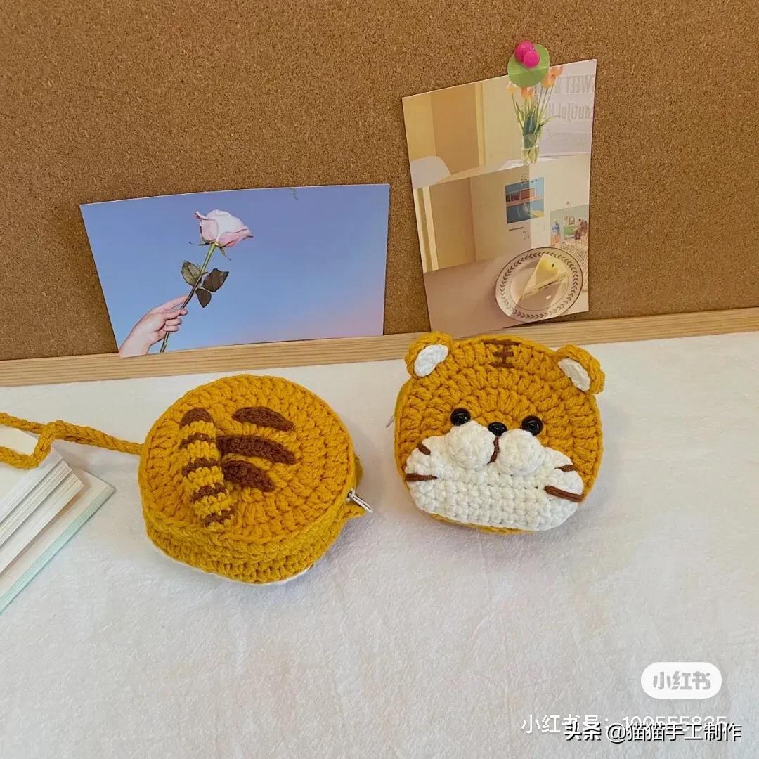 森系零钱包包钩织教程来喽，有图解呦