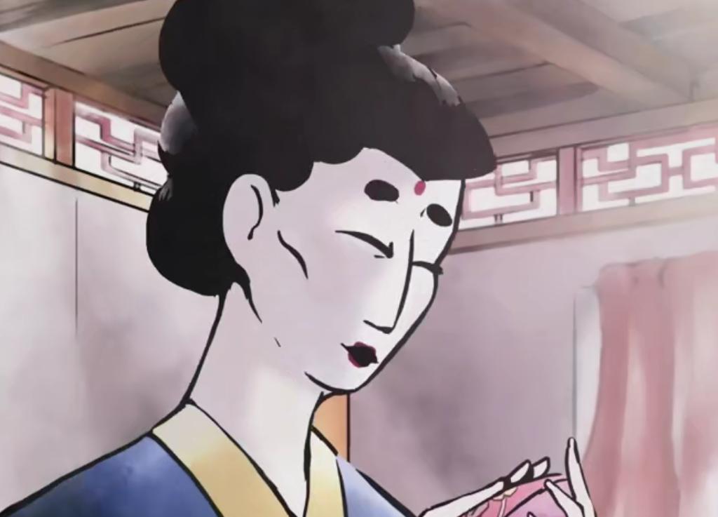 水墨风动漫女生图片,水墨风动漫女图文