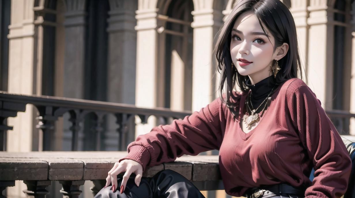 二次元ai女神图片,ai二次元少女美图