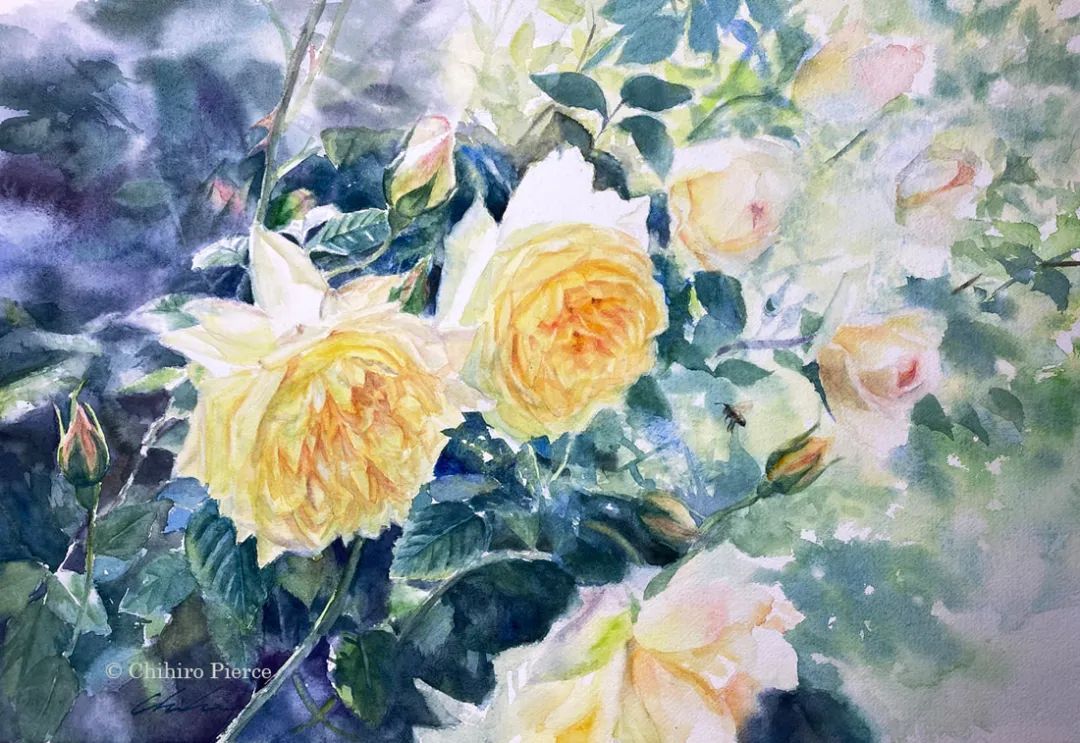 日本美少女工笔画家,日系女画家作品