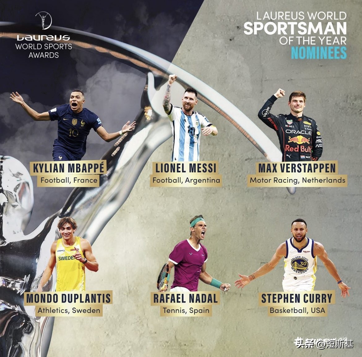 梅西劳伦斯最佳男运动员奖,梅西获得几次劳伦斯最佳男运动员