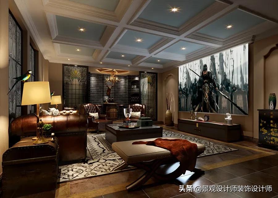 家庭影院KTV设计图纸,家庭ktv与家庭影院一体设计