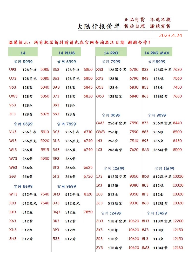 2020.11.21华强北手机批发报价表,2024年1月11日华强北手机批发价