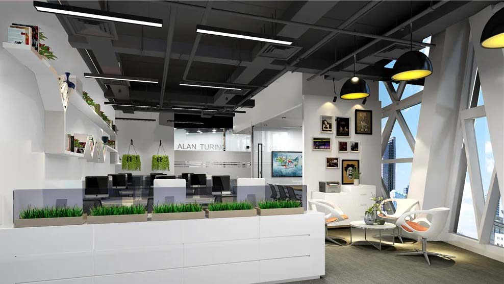 天津常见办公室装修设计风格,颜值更好看的办公室室内细节设计