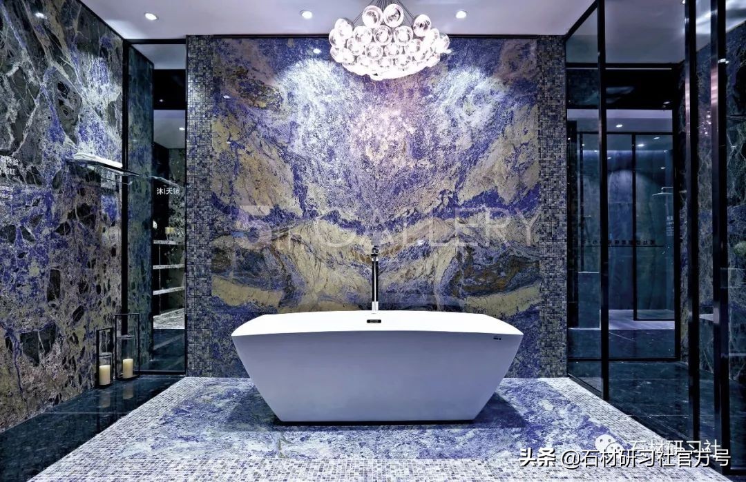 高端大气上档次低调奢华石材,石材蓝色经典