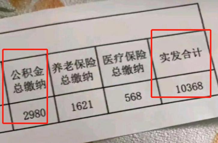 毕业生入职中国*草烟**，晒出工资条惹人羡慕，公积金太“秀”了