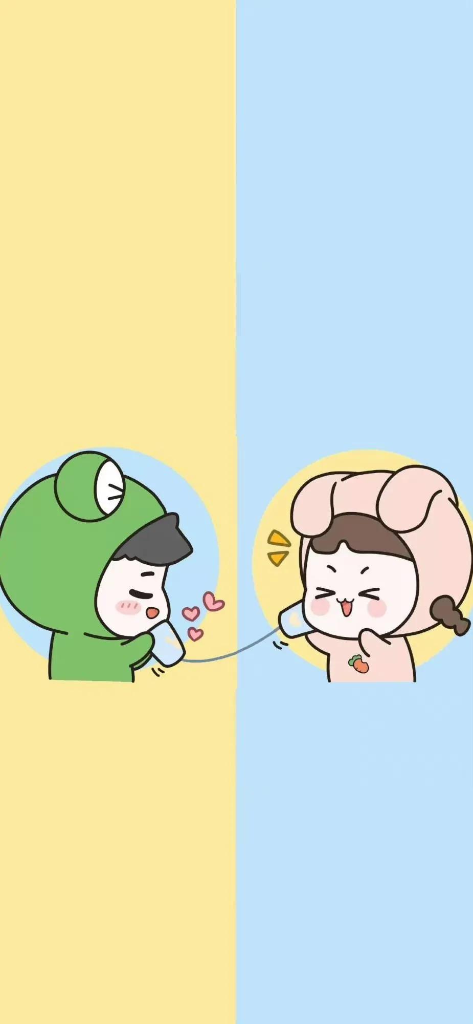 情侣好看的手机聊天壁纸,情侣手机聊天背景壁纸全屏