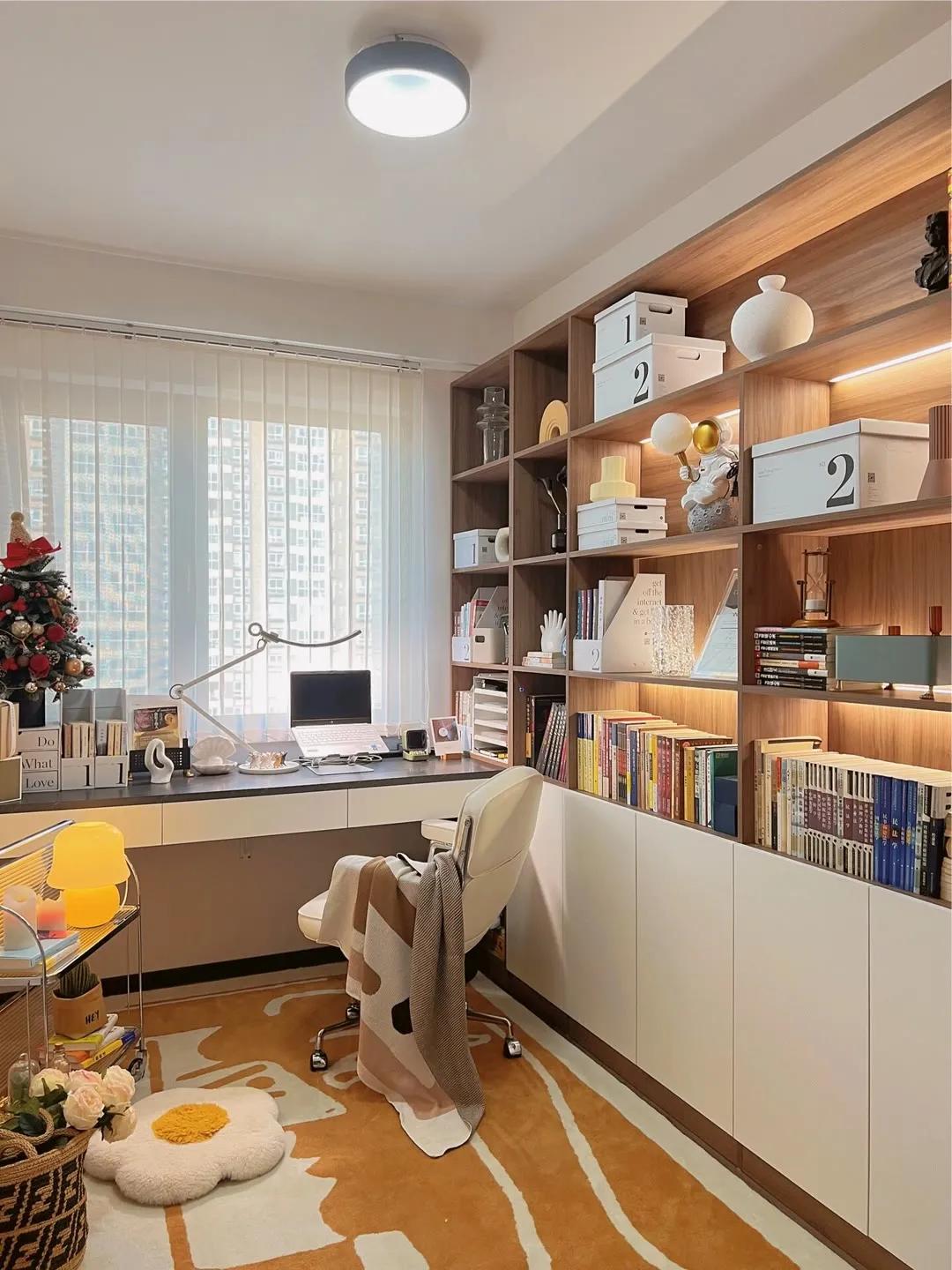 电视柜书桌一体组合,卧室衣柜书桌一体柜