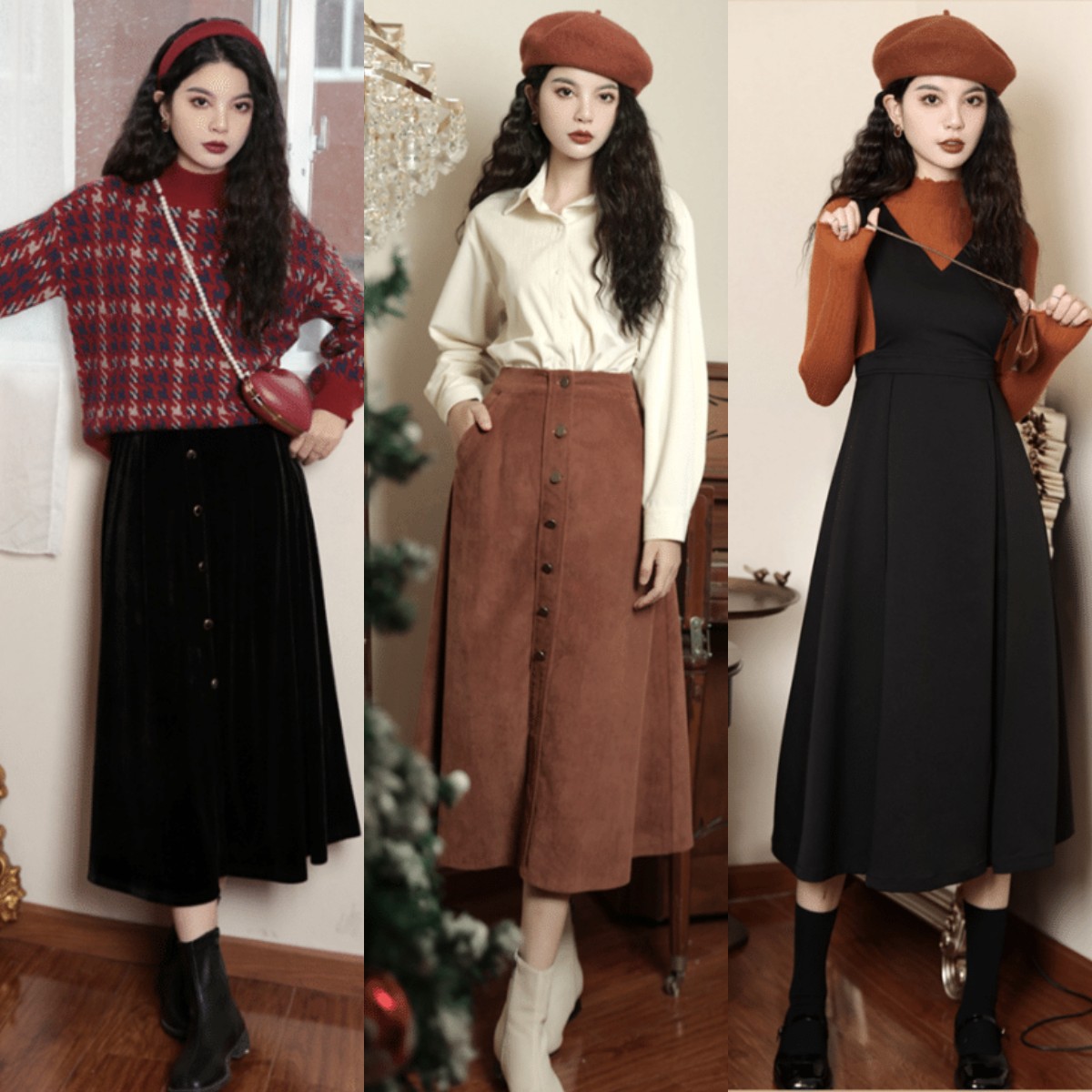 女士穿搭30岁轻熟风裙子,适合30岁穿的裙子气质大方显瘦