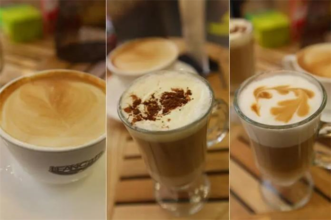 美式咖啡意式咖啡拿铁卡布奇诺,拿铁咖啡和卡布奇诺咖啡推荐