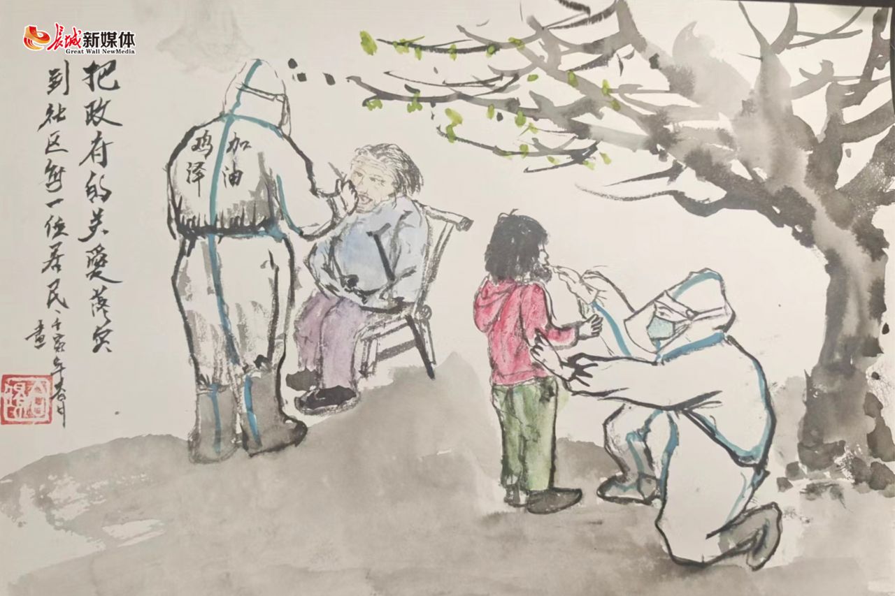 抗疫中最美的你绘画,抗疫中最美的你主题绘画