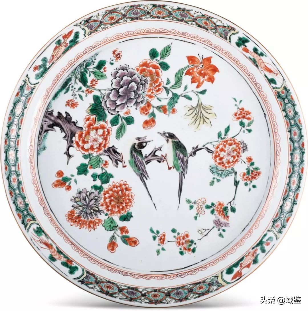 釉上五彩,釉上五彩富贵花