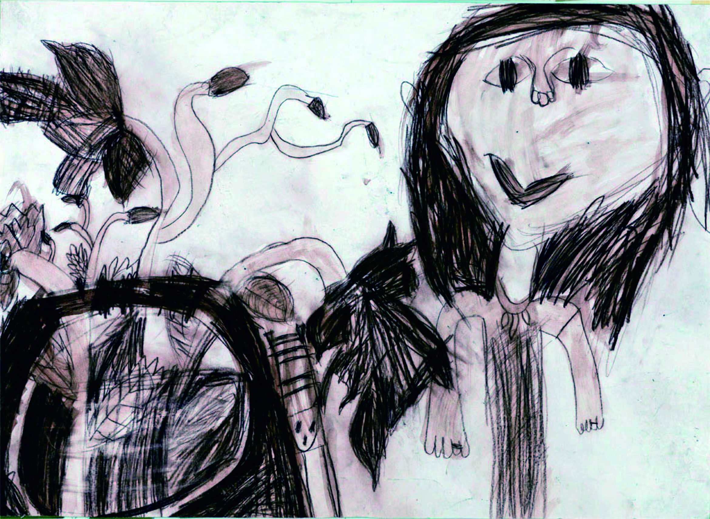 简单漂亮的儿童画作品欣赏,童心世界主题绘画作品