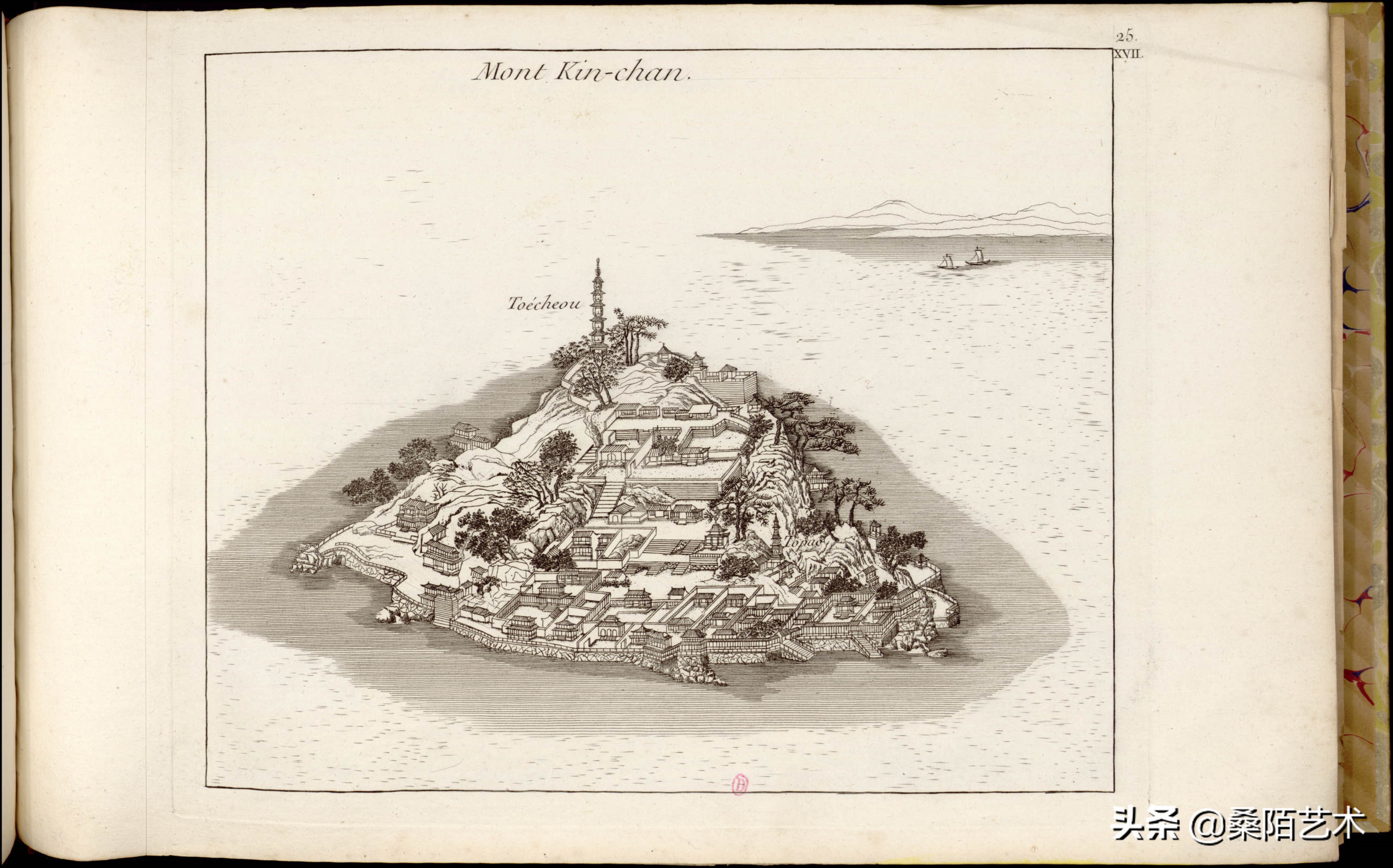 中国古典园林铜版画图片,1788年绘制的97幅中国园林铜版画