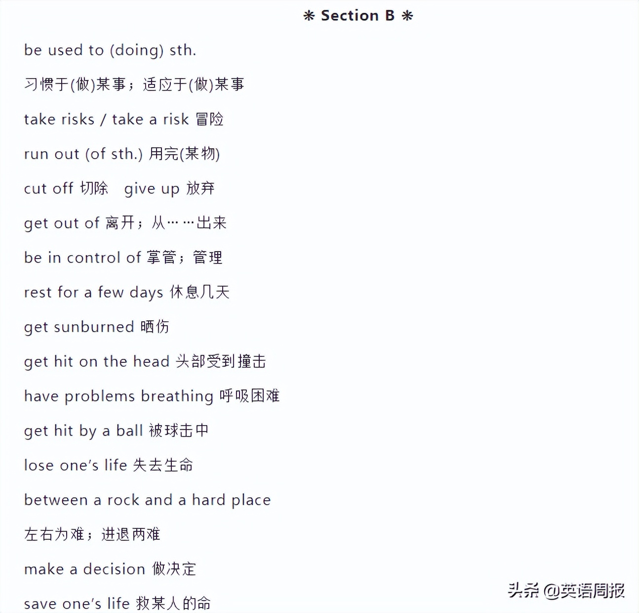 初中英语短语1000句,英语初中七年级下册短语