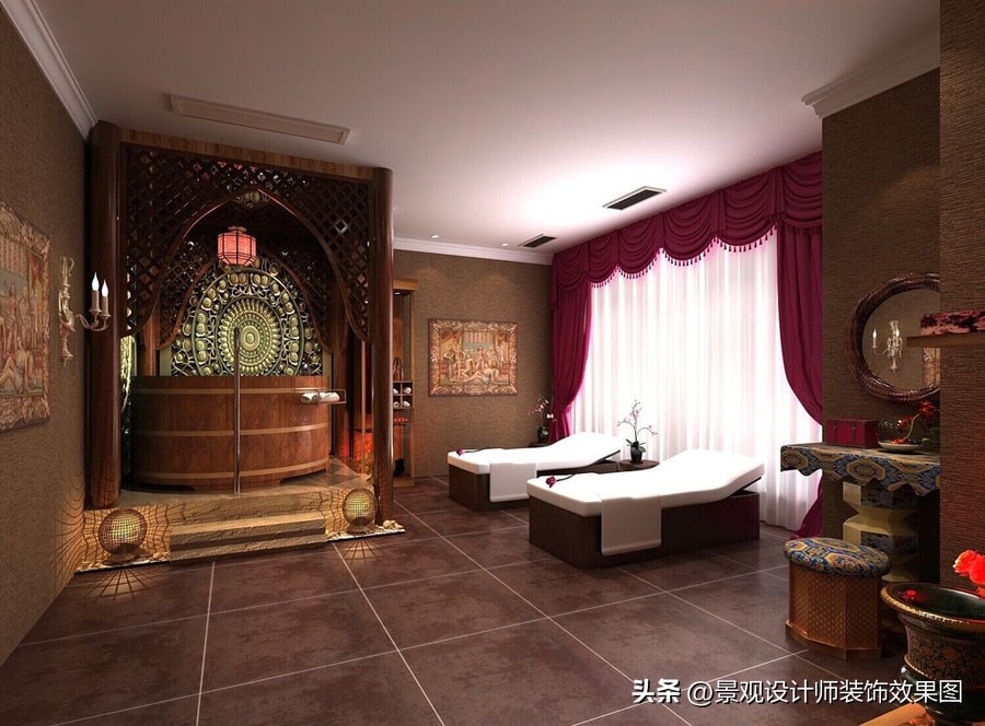 美容院设计效果视频,美容院装修风格案例图