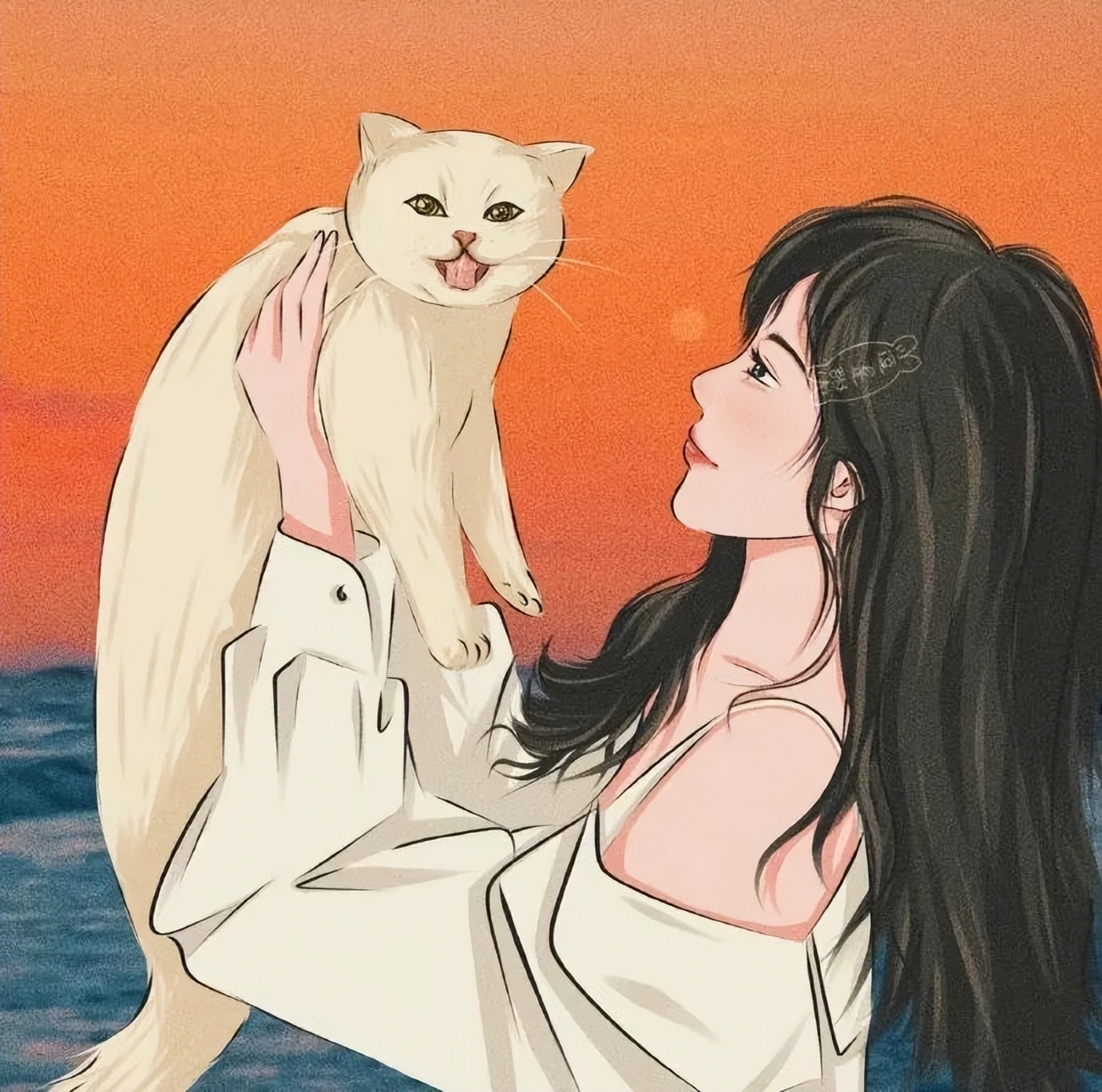 仙气女头像真人氛围感超强,情侣头像氛围感高级照片