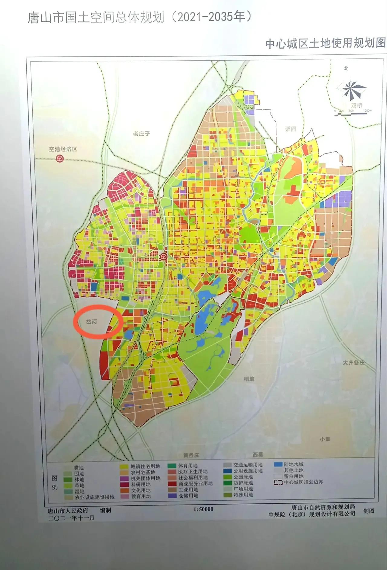 中心城区范围外的岔河镇，未来开发强度有待考量