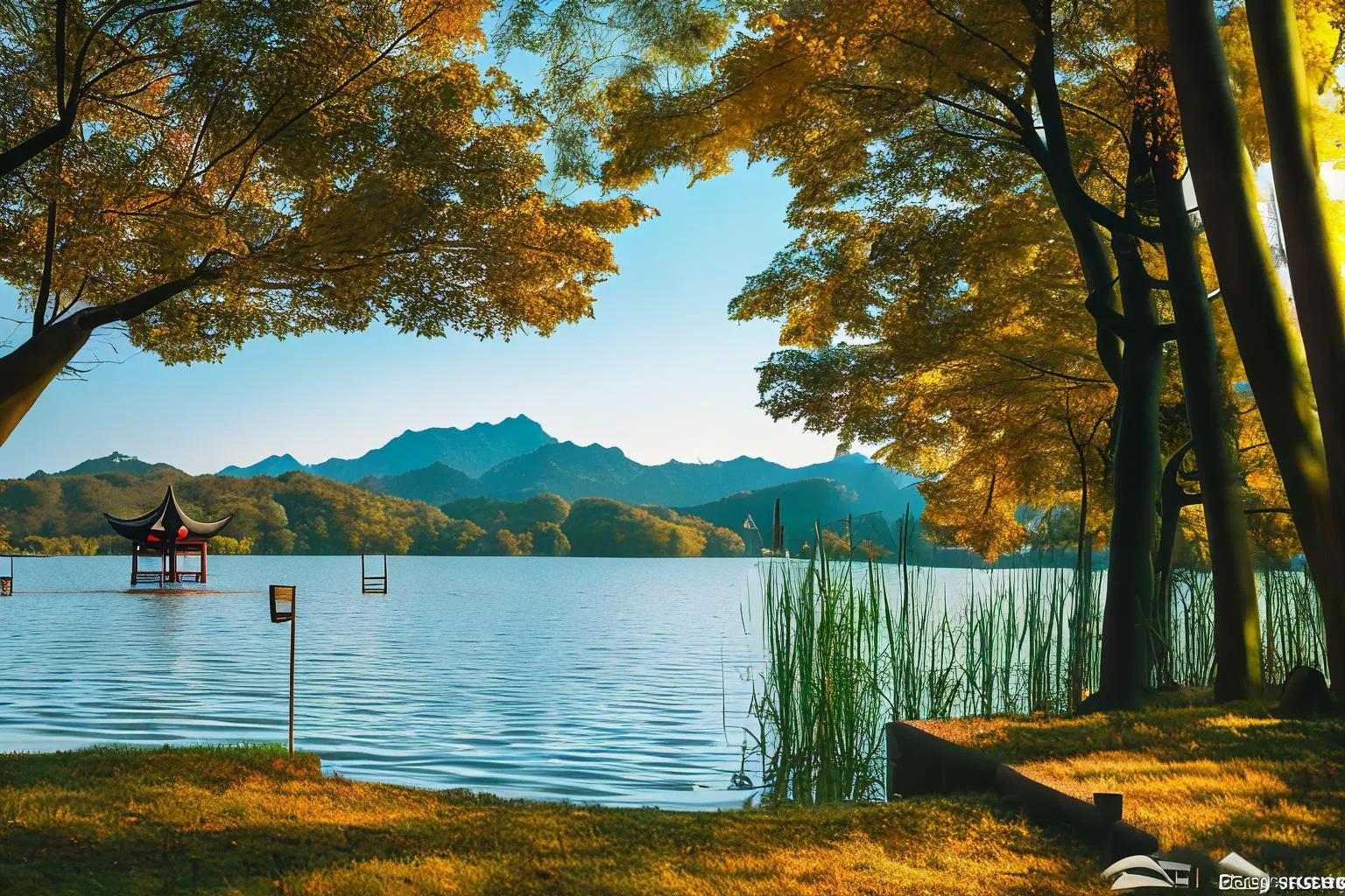 西湖美景图高清壁纸,手机壁纸西湖高清自然风景图片