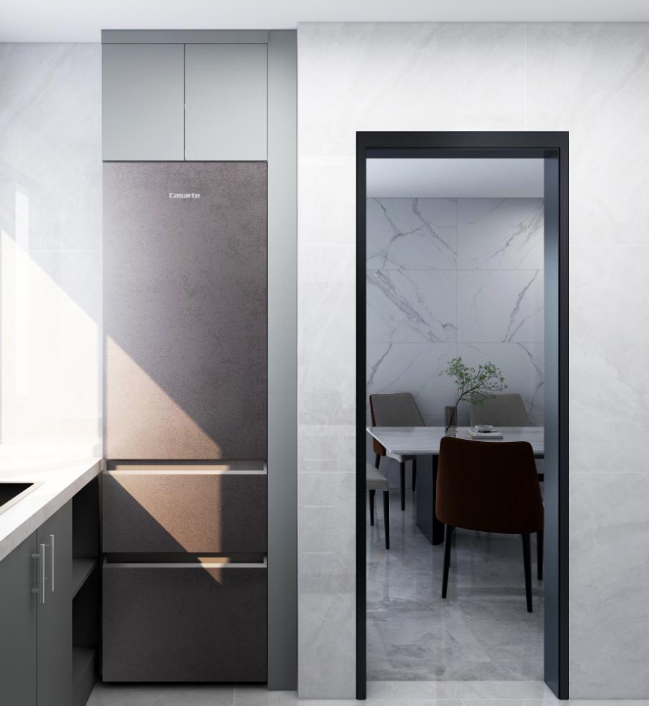 卡萨帝隐形冰箱橱柜一体安装方法,卡萨帝平嵌式冰箱预留尺寸