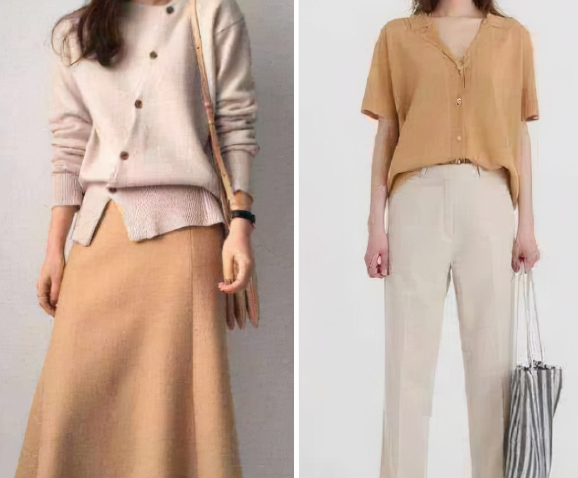 高质量穿搭小衫这样穿高端又时髦,杏衫的穿搭技巧