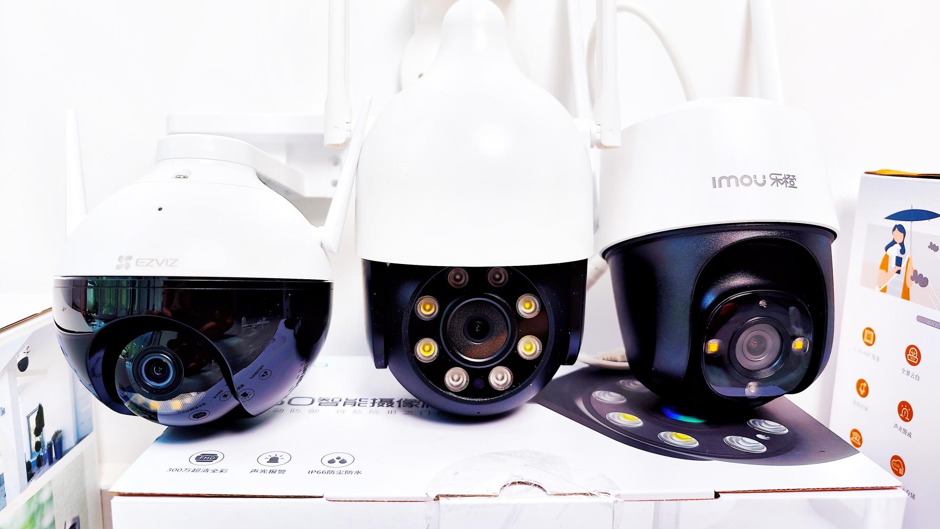 小院安装4个监控摄像头,自己家院子监控摄像头