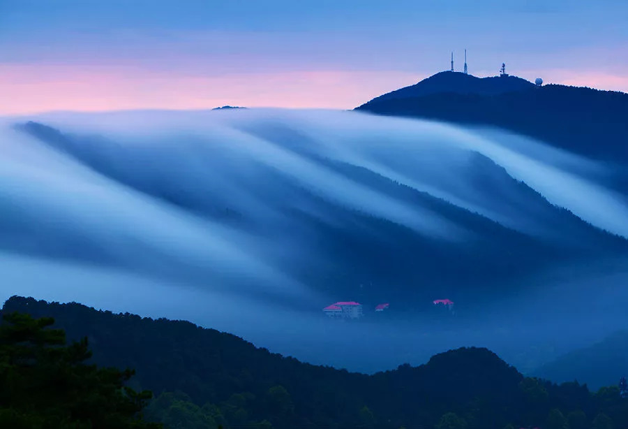 庐山仙境云雾图片大全,绝美的云雾缭绕图片